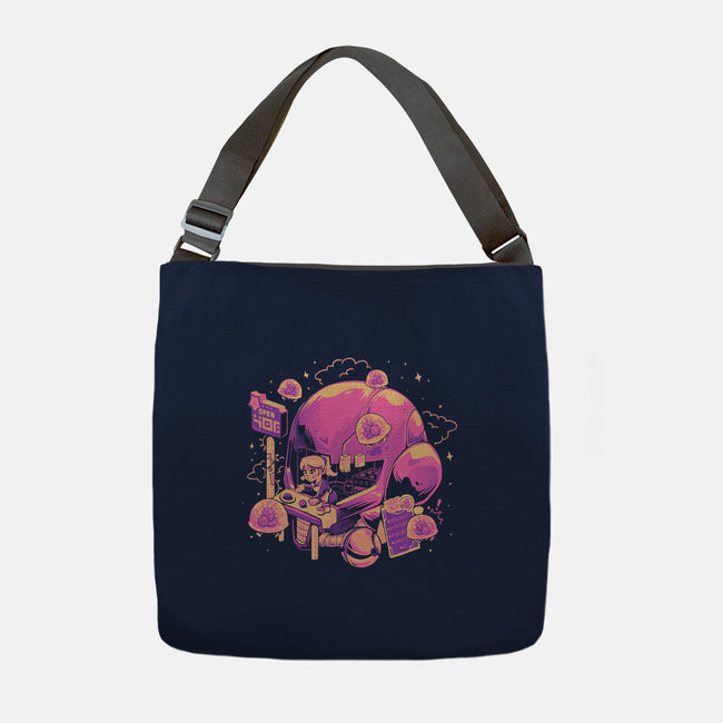 Open For Brains-None-Adjustable Tote-Bag-eduely