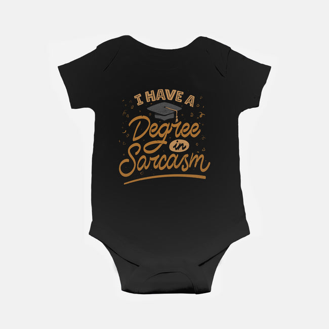I Have A Degree In Sarcasm-Baby-Basic-Onesie-koalastudio