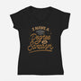 I Have A Degree In Sarcasm-Womens-V-Neck-Tee-koalastudio