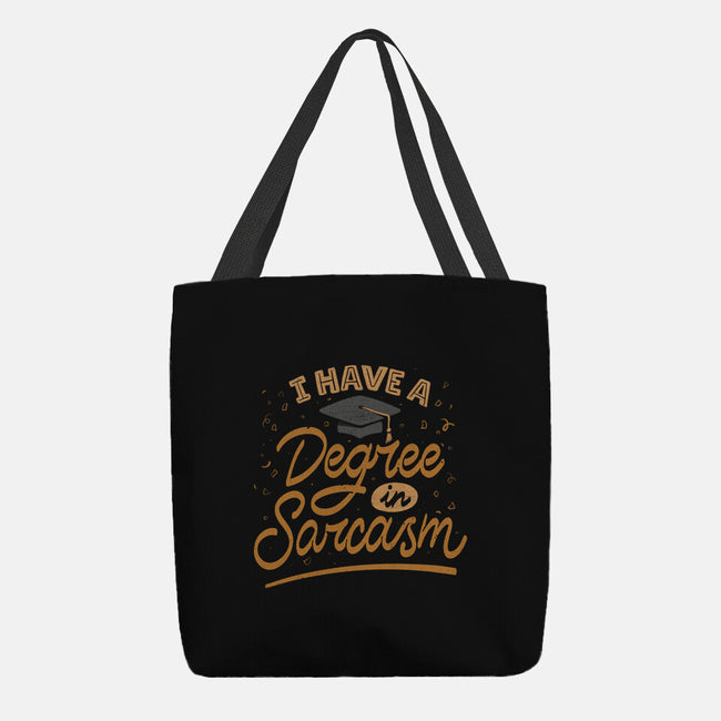 I Have A Degree In Sarcasm-None-Basic Tote-Bag-koalastudio