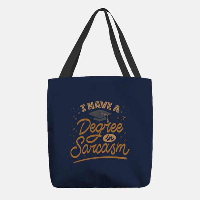I Have A Degree In Sarcasm-None-Basic Tote-Bag-koalastudio