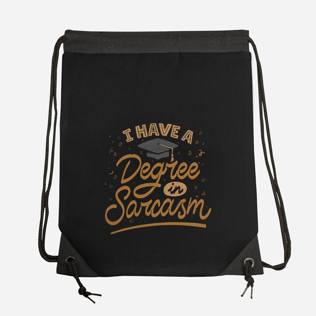 I Have A Degree In Sarcasm-None-Drawstring-Bag-koalastudio