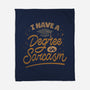 I Have A Degree In Sarcasm-None-Fleece-Blanket-koalastudio