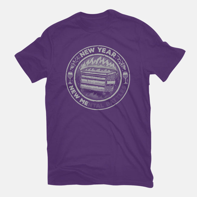 New Mental Battles-Womens-Fitted-Tee-glitchygorilla