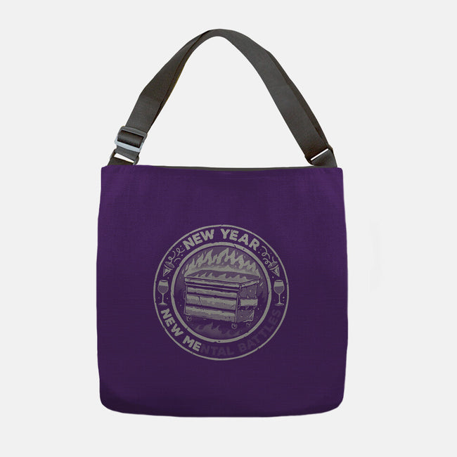 New Mental Battles-None-Adjustable Tote-Bag-glitchygorilla
