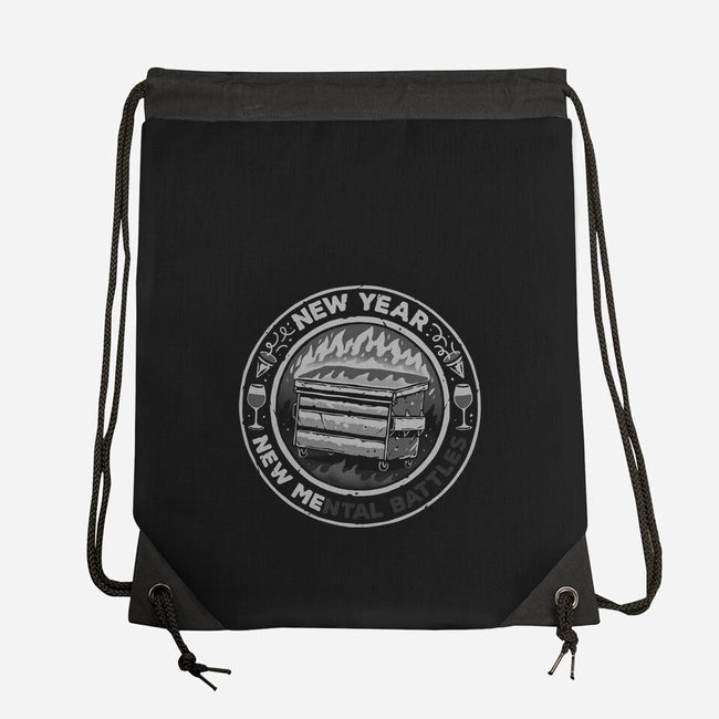 New Mental Battles-None-Drawstring-Bag-glitchygorilla