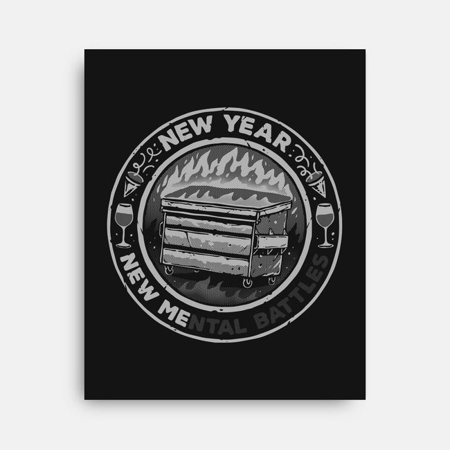 New Mental Battles-None-Stretched-Canvas-glitchygorilla