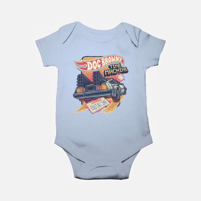 Blazing Time Machine-Baby-Basic-Onesie-glitchygorilla