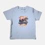 Blazing Time Machine-Baby-Basic-Tee-glitchygorilla