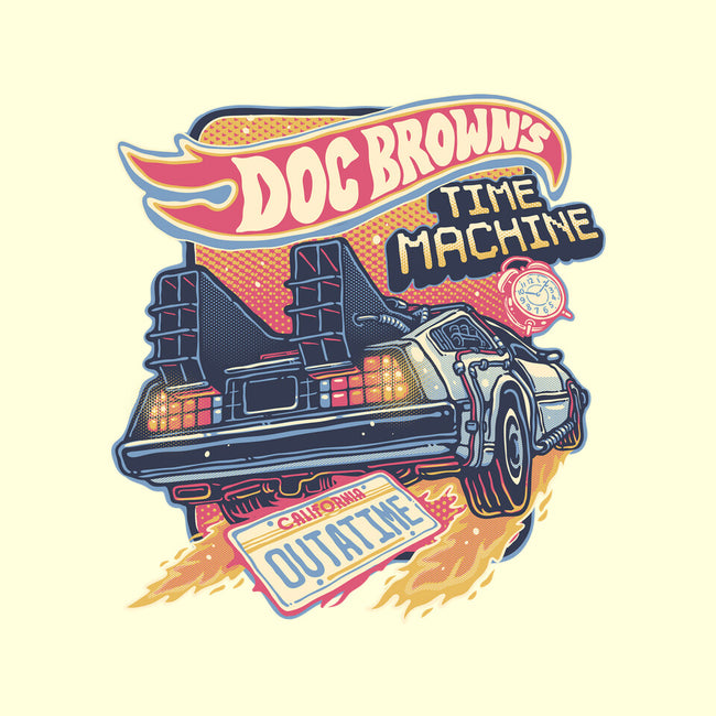 Blazing Time Machine-None-Matte-Poster-glitchygorilla