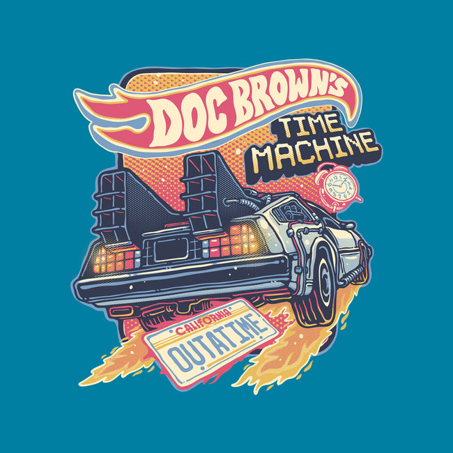 Blazing Time Machine-None-Glossy-Sticker-glitchygorilla