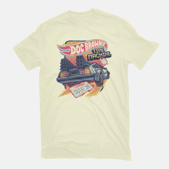 Blazing Time Machine-Mens-Basic-Tee-glitchygorilla