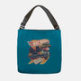 Blazing Time Machine-None-Adjustable Tote-Bag-glitchygorilla