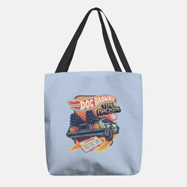 Blazing Time Machine-None-Basic Tote-Bag-glitchygorilla