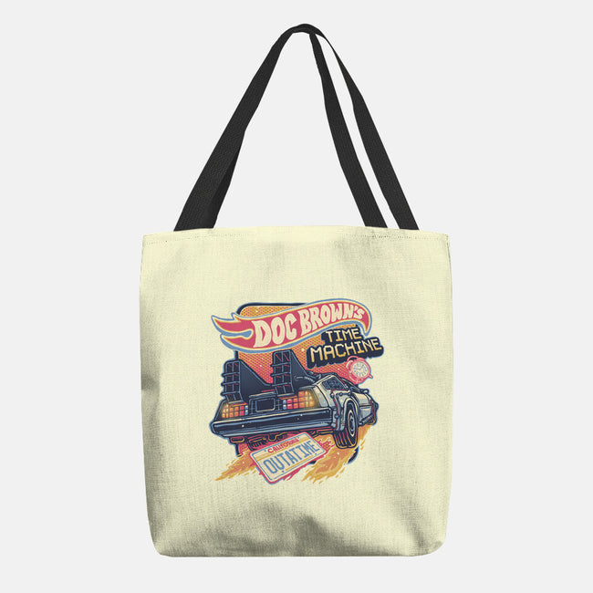 Blazing Time Machine-None-Basic Tote-Bag-glitchygorilla