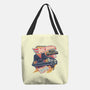 Blazing Time Machine-None-Basic Tote-Bag-glitchygorilla
