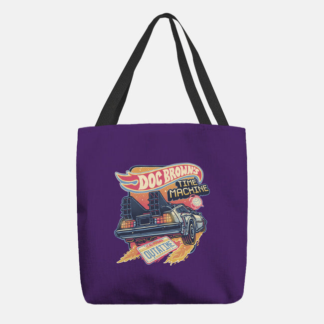 Blazing Time Machine-None-Basic Tote-Bag-glitchygorilla