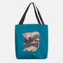 Blazing Time Machine-None-Basic Tote-Bag-glitchygorilla