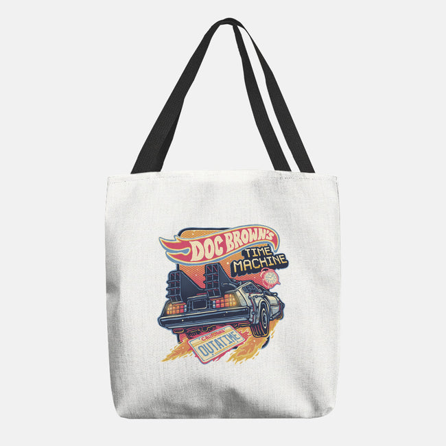 Blazing Time Machine-None-Basic Tote-Bag-glitchygorilla