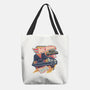 Blazing Time Machine-None-Basic Tote-Bag-glitchygorilla