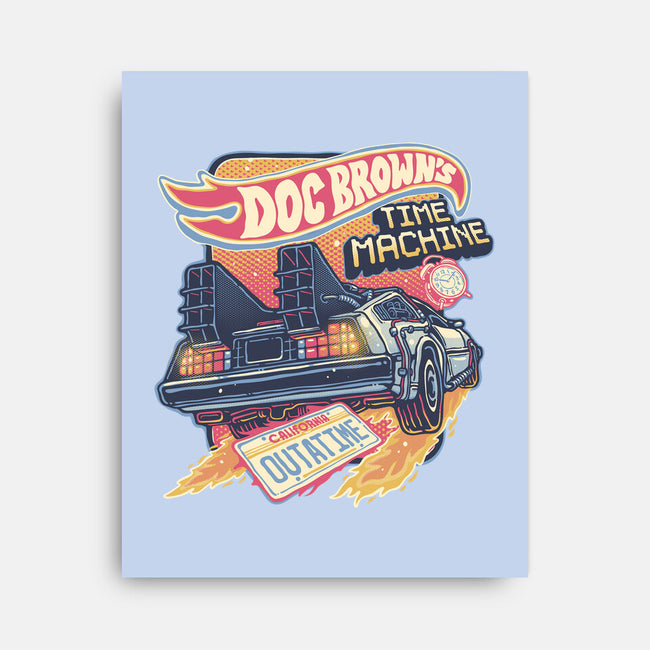 Blazing Time Machine-None-Stretched-Canvas-glitchygorilla