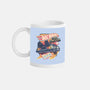 Blazing Time Machine-None-Mug-Drinkware-glitchygorilla