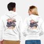 Blazing Time Machine-Unisex-Zip-Up-Sweatshirt-glitchygorilla
