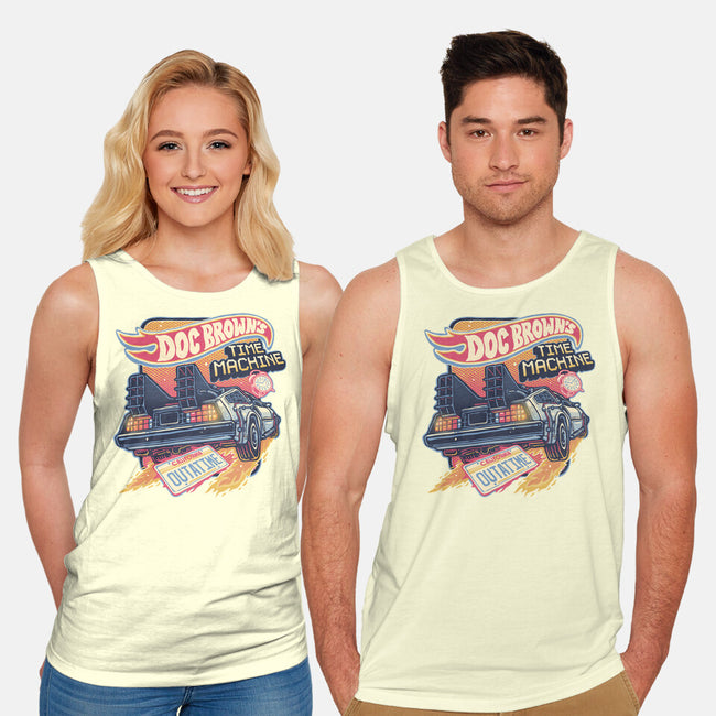 Blazing Time Machine-Unisex-Basic-Tank-glitchygorilla