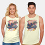 Blazing Time Machine-Unisex-Basic-Tank-glitchygorilla