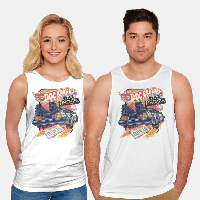 Blazing Time Machine-Unisex-Basic-Tank-glitchygorilla