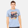 Blazing Time Machine-Mens-Heavyweight-Tee-glitchygorilla