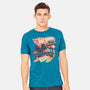 Blazing Time Machine-Mens-Heavyweight-Tee-glitchygorilla
