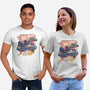 Blazing Time Machine-Unisex-Basic-Tee-glitchygorilla