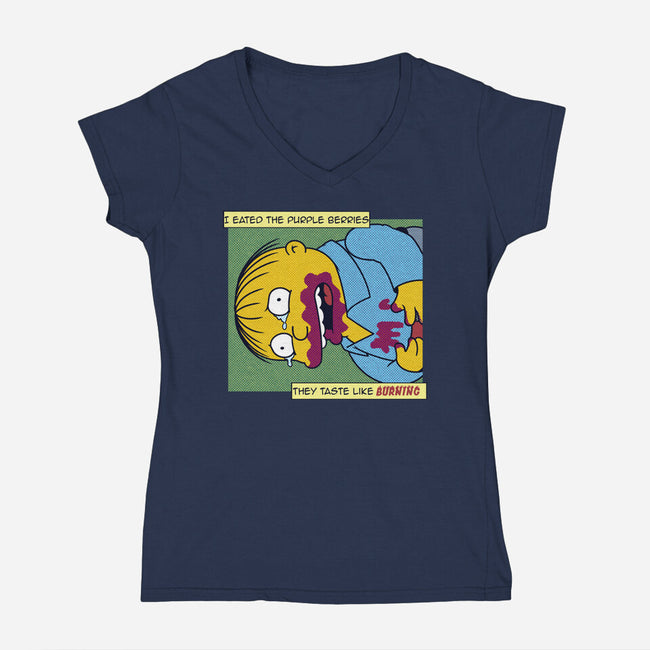 I Eated Them-Womens-V-Neck-Tee-SeamusAran