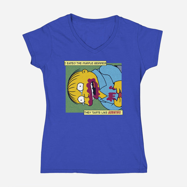 I Eated Them-Womens-V-Neck-Tee-SeamusAran