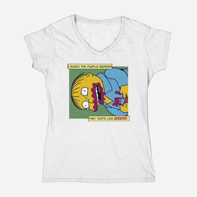 I Eated Them-Womens-V-Neck-Tee-SeamusAran