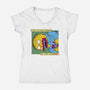 I Eated Them-Womens-V-Neck-Tee-SeamusAran