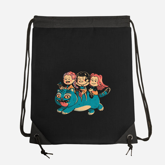 Feline Express-None-Drawstring-Bag-Arigatees
