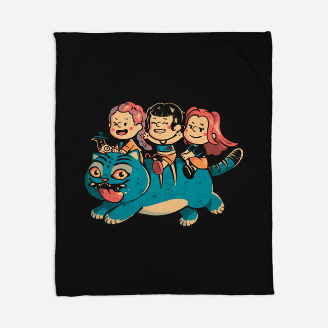 Feline Express-None-Fleece-Blanket-Arigatees