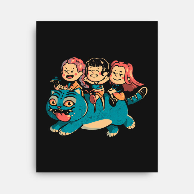 Feline Express-None-Stretched-Canvas-Arigatees