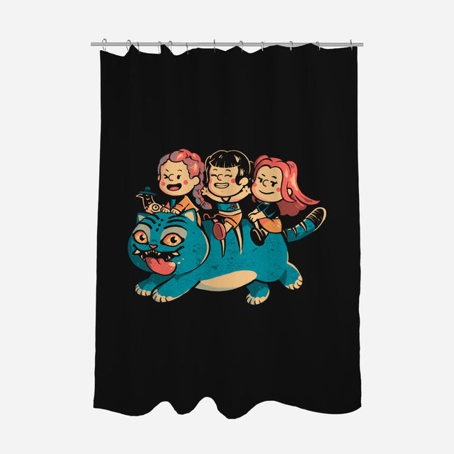 Feline Express-None-Polyester-Shower Curtain-Arigatees