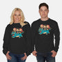 Feline Express-Unisex-Crew Neck-Sweatshirt-Arigatees
