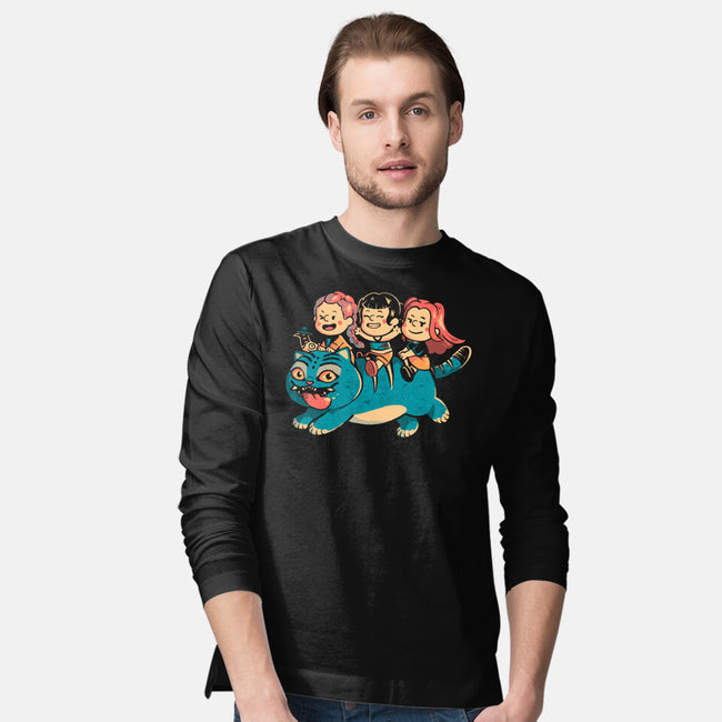 Feline Express-Mens-Long Sleeved-Tee-Arigatees
