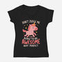 Born To Be Awesome-Womens-V-Neck-Tee-koalastudio