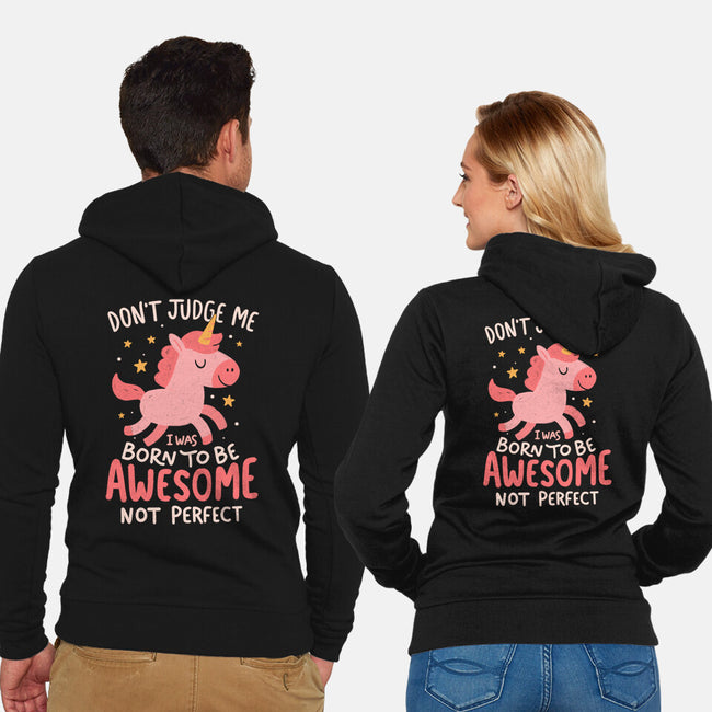 Born To Be Awesome-Unisex-Zip-Up-Sweatshirt-koalastudio