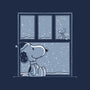 Snowy Day Dog-None-Polyester-Shower Curtain-Studio Mootant