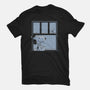 Snowy Day Dog-Womens-Fitted-Tee-Studio Mootant