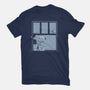 Snowy Day Dog-Womens-Fitted-Tee-Studio Mootant