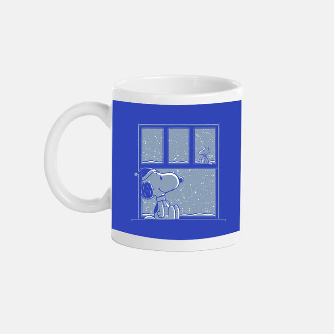 Snowy Day Dog-None-Mug-Drinkware-Studio Mootant