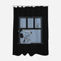 Snowy Day Dog-None-Polyester-Shower Curtain-Studio Mootant
